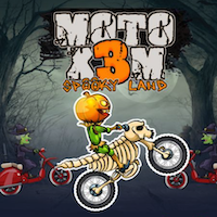 Moto X3M 6 Spooky Land