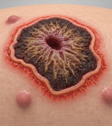 Deep skin infection forming crusted ulcers: causes, symptoms, risks, and effective treatments explained.